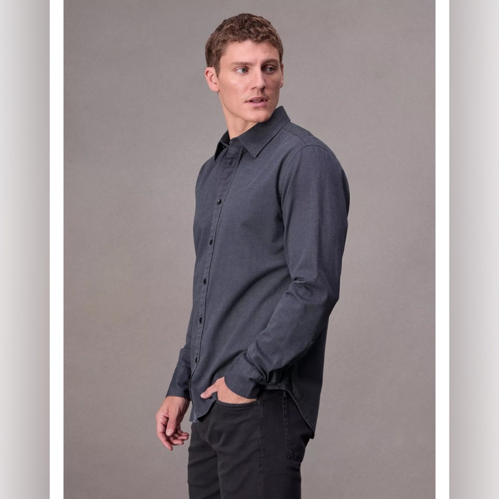 Rag & Bone Tomlin Dobby Button Front Shirt